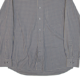 HUGO BOSS Mens Shirt Blue Check Long Sleeve L