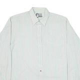 MELCO Mens Shirt Green Striped Long Sleeve XL