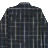 TOMMY HILFIGER Mens Shirt Blue Check Long Sleeve S