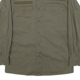 REPLAY Mens Plain Shirt Green Long Sleeve XS