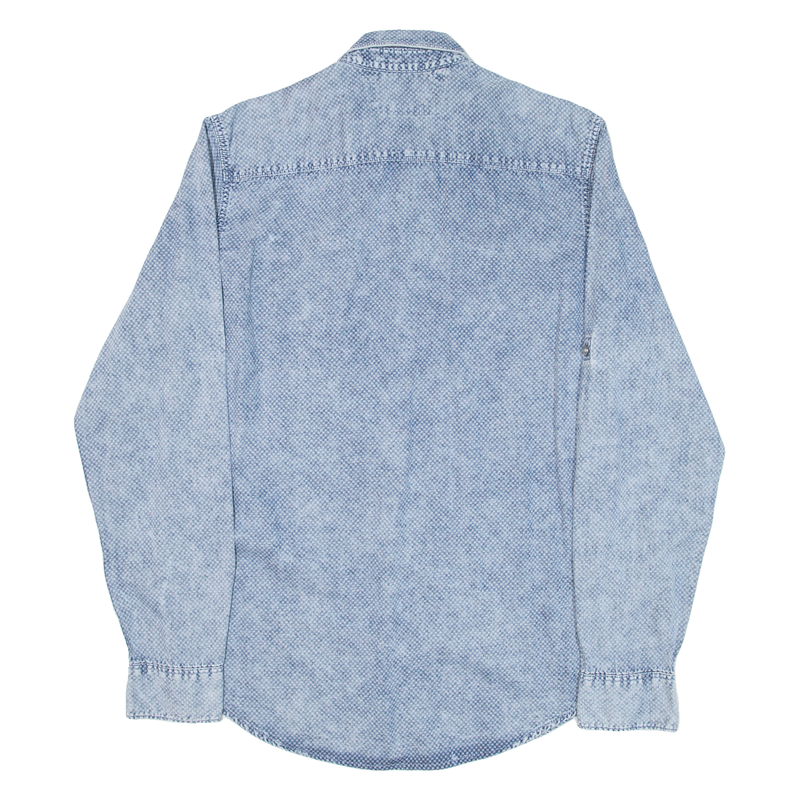 CALVIN KLEIN JEANS Mens Shirt Blue Long Sleeve S