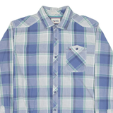 TOMMY HILFIGER Mens Shirt Blue Check Long Sleeve M