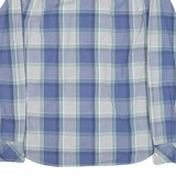 TOMMY HILFIGER Mens Shirt Blue Check Long Sleeve M