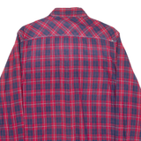 TOMMY HILFIGER Mens Shirt Red Check Long Sleeve L