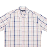 TOMMY HILFIGER Mens Shirt Pink Check M