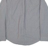 TOMMY HILFIGER Mens Plain Shirt Grey Long Sleeve M
