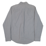 TOMMY HILFIGER Mens Plain Shirt Grey Long Sleeve M