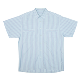 Mens Shirt Blue Striped XL
