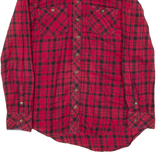 TOMMY HILFIGER Womens Shirt Red Check Long Sleeve XS