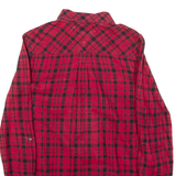 TOMMY HILFIGER Womens Shirt Red Check Long Sleeve XS
