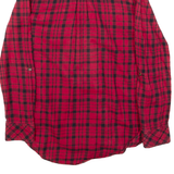 TOMMY HILFIGER Womens Shirt Red Check Long Sleeve XS