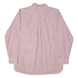 TOMMY HILFIGER Mens Shirt Red 90s Striped Long Sleeve XL