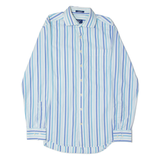 GANT Oxford Dobby Mens Shirt Blue Striped Long Sleeve S