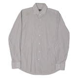 HUGO BOSS Mens Shirt Brown Camouflage Long Sleeve L