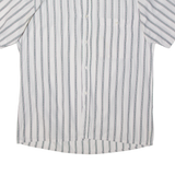 HIM Mens Shirt White Striped L