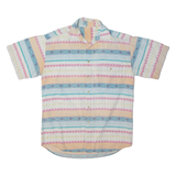 Mens Shirt Pink Fair Isle M