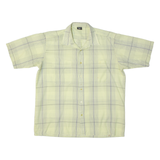 HAPPY LIFE Mens Shirt Yellow 90s Check L