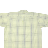 HAPPY LIFE Mens Shirt Yellow 90s Check L