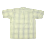 HAPPY LIFE Mens Shirt Yellow 90s Check L