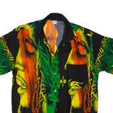 Aztec Mens Shirt Black Crazy Pattern M
