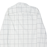 GUESS Slim Fit All Over Print Mens Shirt White Check Long Sleeve XL