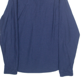 LEE Mens Plain Shirt Blue Long Sleeve M