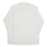 CAMPIONE Mens Shirt Beige Check Long Sleeve M