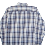 BREMO Mens Shirt Grey Plaid Long Sleeve XL