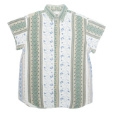 TEDDYS Mens Shirt White Crazy Pattern M