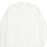 SACHS FESTIVAL Mens Formal Shirt White Crazy Pattern Long Sleeve M