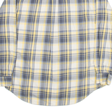 TOMMY HILFIGER Mens Shirt Yellow Check Long Sleeve M
