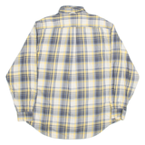 TOMMY HILFIGER Mens Shirt Yellow Check Long Sleeve M