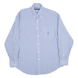 NAUTICA Mens Shirt Blue Striped Long Sleeve L