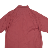 WRANGLER Mens Plain Shirt Red 90s M
