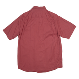 WRANGLER Mens Plain Shirt Red 90s M