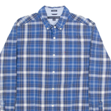 TOMMY HILFIGER Classic Fit Mens Shirt Blue Check Long Sleeve M