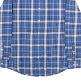 TOMMY HILFIGER Classic Fit Mens Shirt Blue Check Long Sleeve M