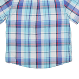 CHAPS Easy Care Mens Shirt Blue Check XL