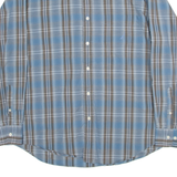 NAUTICA Mens Shirt Blue Check Long Sleeve L