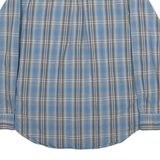 NAUTICA Mens Shirt Blue Check Long Sleeve L