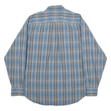 NAUTICA Mens Shirt Blue Check Long Sleeve L