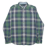 NAUTICA Mens Shirt Green Check Long Sleeve L