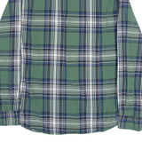 NAUTICA Mens Shirt Green Check Long Sleeve L