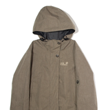 JACK WOLFSKIN Womens Coat Grey Hooded UK 10