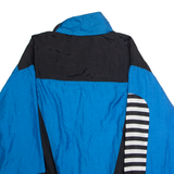 ICE HOCKEY WINNERS Mens Shell Jacket Blue Nylon 90s Colourblock L