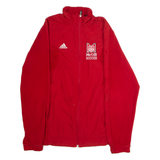 ADIDAS McGill Soccer Mens Fleece Jacket Red USA S