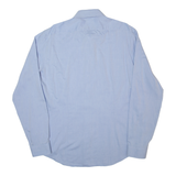 CALVIN KLEIN Fitted Mens Formal Shirt Blue Long Sleeve L