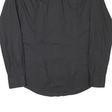 HUGO BOSS Slim Fit Ridley Mens Shirt Black Spotted Long Sleeve S