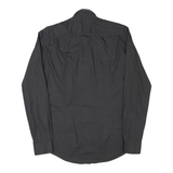 HUGO BOSS Slim Fit Ridley Mens Shirt Black Spotted Long Sleeve S
