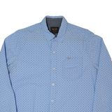 PME LEGEND Mens Shirt Blue Spotted Long Sleeve L